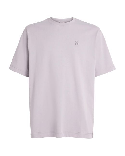 On Shoes Purple Club Collective-T Geo T-Shirt for men