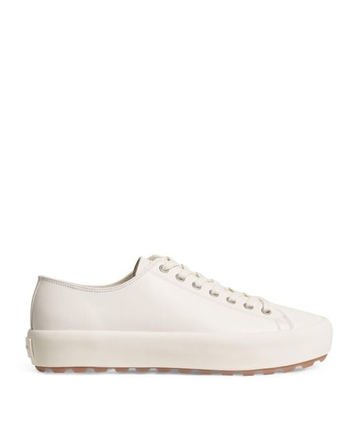 Sandro White Leather Vulca Sneakers for men