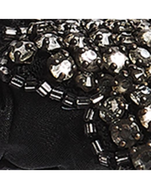 Jennifer Behr Black Beaded Scarlette Headband