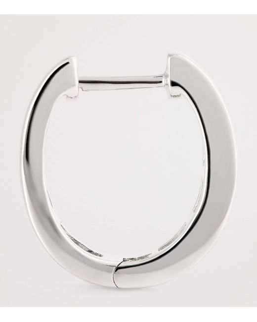 Anita Ko White And Diamond Meryl Huggie Earrings
