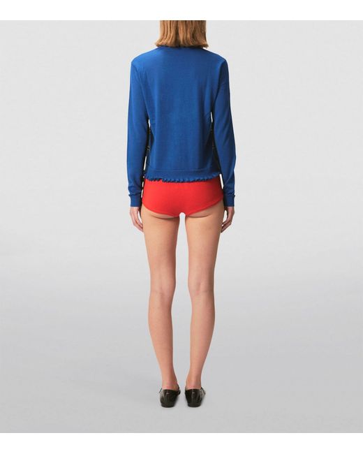 Cashmere In Love Red Cotton-cashmere Gali Shorts