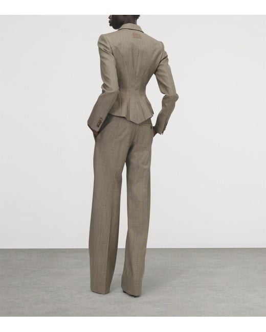 McQueen Gray Wool Blazer