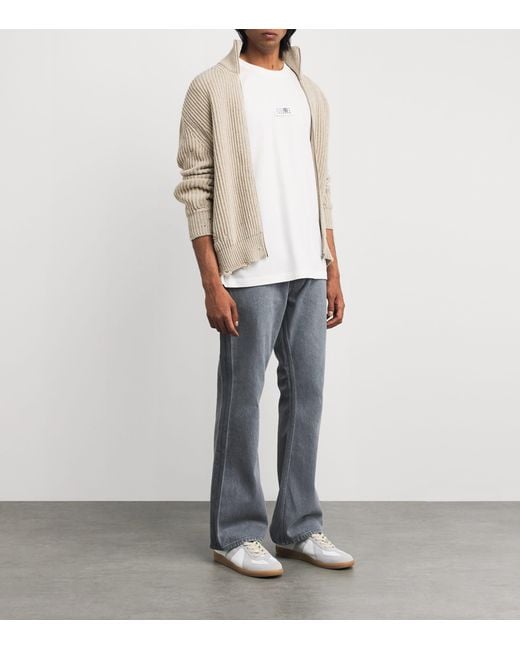 MM6 by Maison Margiela White 'Numeric Signature Mm6' Patch T-Shirt for men