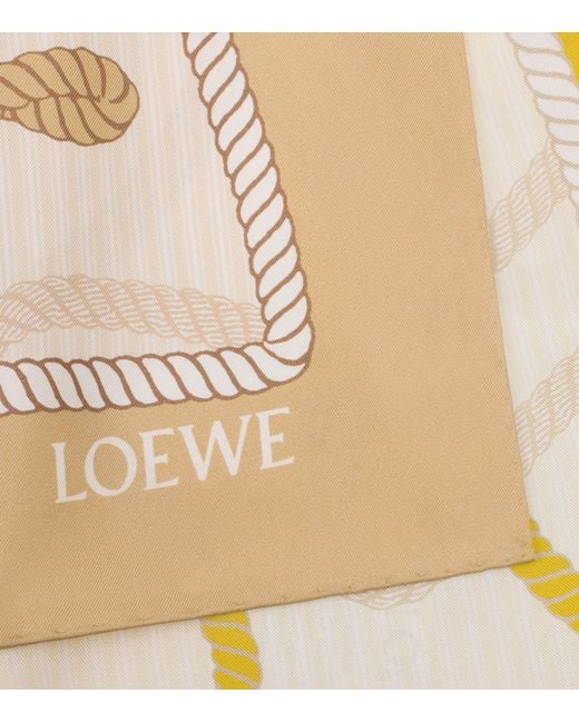 Loewe Natural Silk Twill Scarf