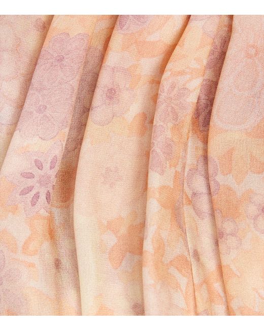 Chloé Pink Silk Charmeuse Bloomer Shorts