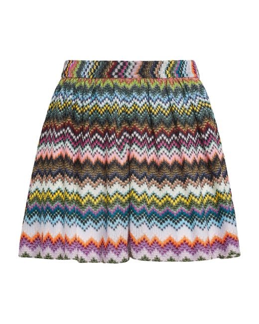 Missoni Red Zigzag Shorts