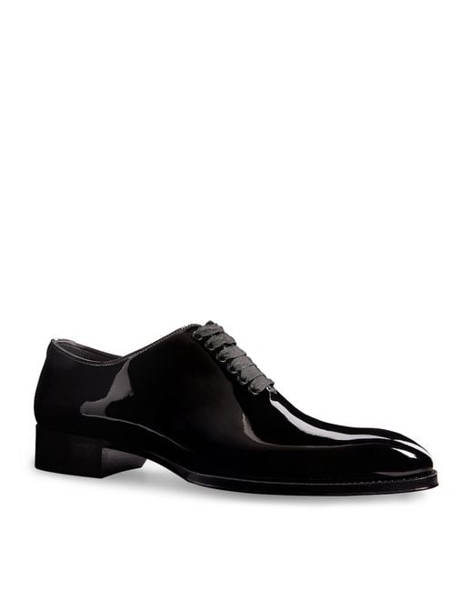 Tom Ford Black Patent Leather Ganni Formal Shoes for men