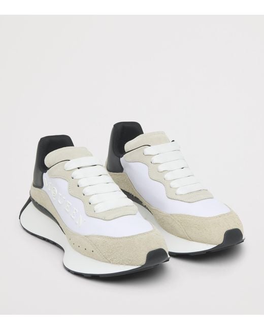 McQueen White Sprint Runner Sneakers for men