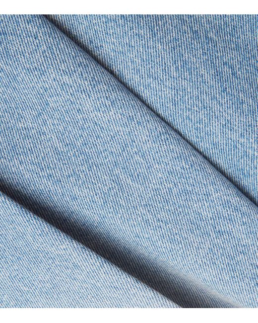 Victoria Beckham Blue Tapered Alina Straight Jeans