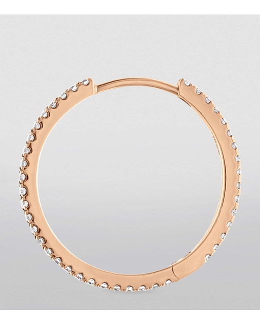 Maria Tash White Diamond Eternity Single Hoop Earring