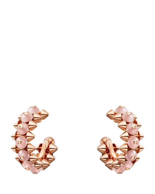 Cartier White And Chalcedony Clash De Hoop Earrings