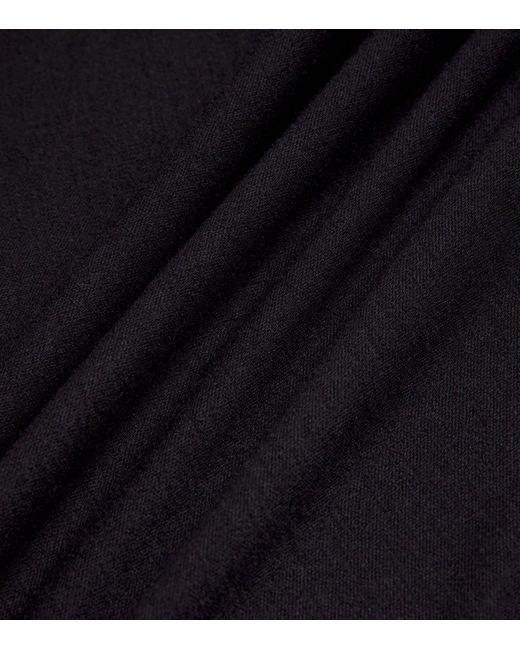 Giorgio Armani Black Cashmere Short-sleeve Sweater for men