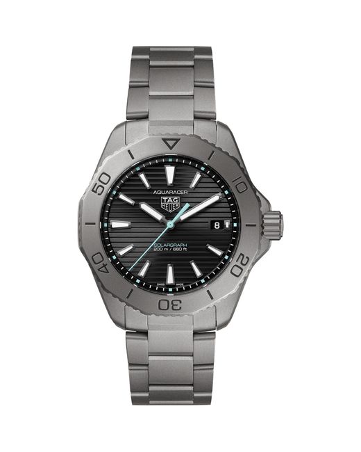 Tag Heuer Metallic Titanium Aquaracer Professional 200 Watch 40mm for men