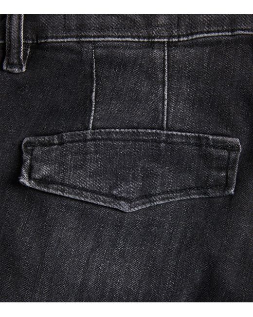 AllSaints Black Duran Skinny Cargo Jeans