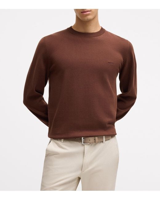 Boss Brown Suede Caleb Belt for men