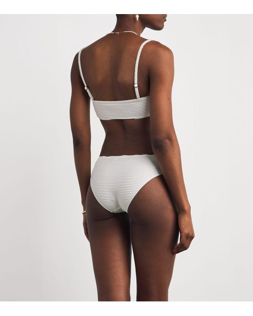 Ulla Johnson White Santorini Bikini Top