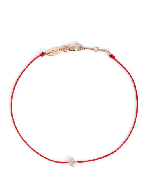 RedLine Metallic Rose And Diamond Shiny Bracelet
