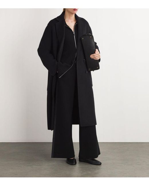 MAX&Co. Black Wool-Blend Coat