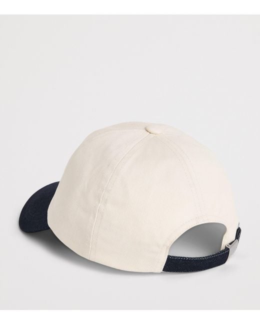 NN07 Blue Cotton Logo Baseball Cap for men
