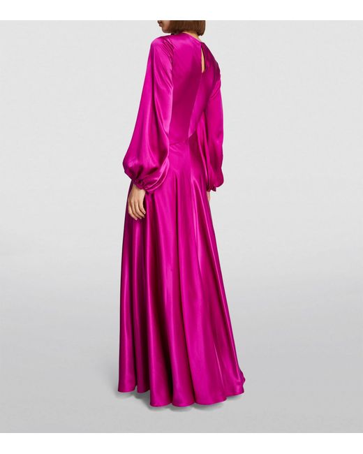 Roksanda Pink Silk Amaranita Maxi Dress