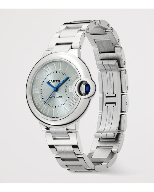 Cartier Metallic Stainless Steel Ballon Bleu De Watch