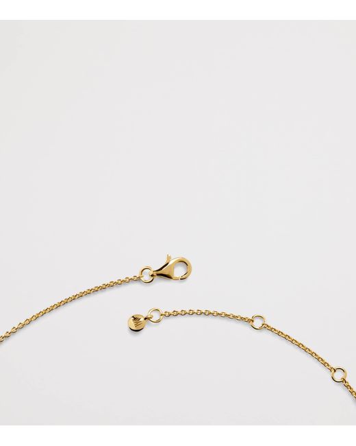 Monica Vinader Metallic Vermeil And Aquamarine Odyssey Pebbled Chain Bracelet