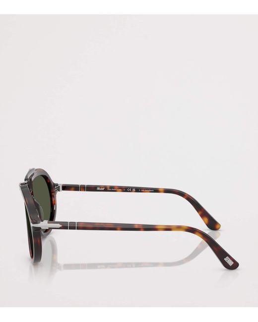 Persol Green Senna Series Pilot Sunglasses