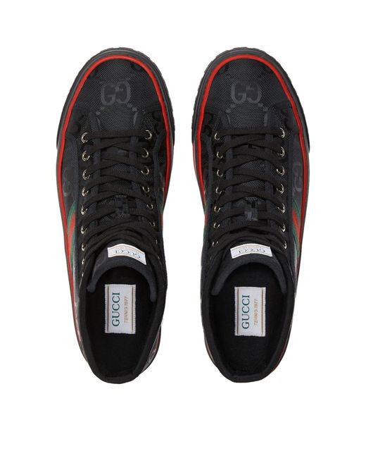 Gucci Brown Off The Grid High Top Sneakers for men