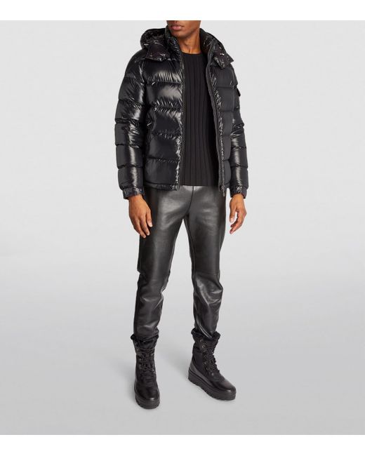 Moncler Black Maya Puffer Jacket for men