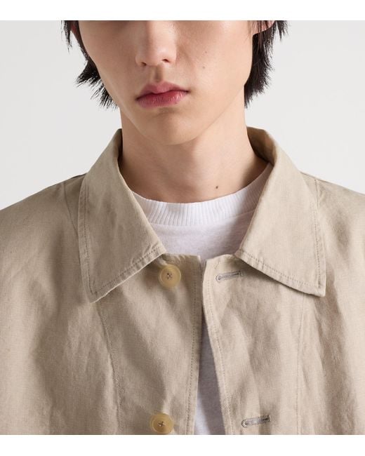 Prada Natural Linen Worker Jacket for men