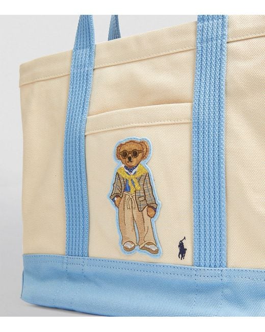 Polo Ralph Lauren Blue Small Polo Bear Tote Bag