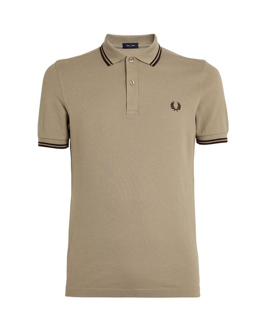 Fred Perry Natural Twin Tipped Polo Shirt for men