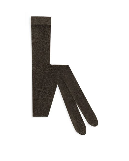 Dolce & Gabbana Black Metallic Tights