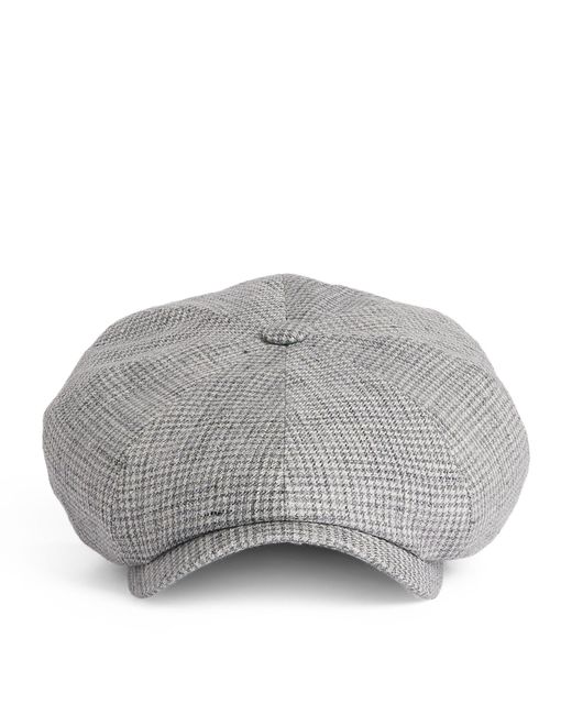 Stetson Gray Linen Hatteras Cap for men