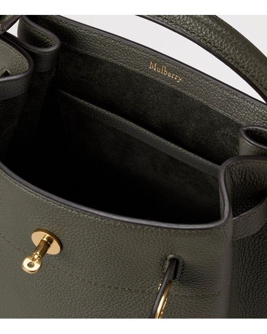 Mulberry Black Leather Islington Bucket Bag