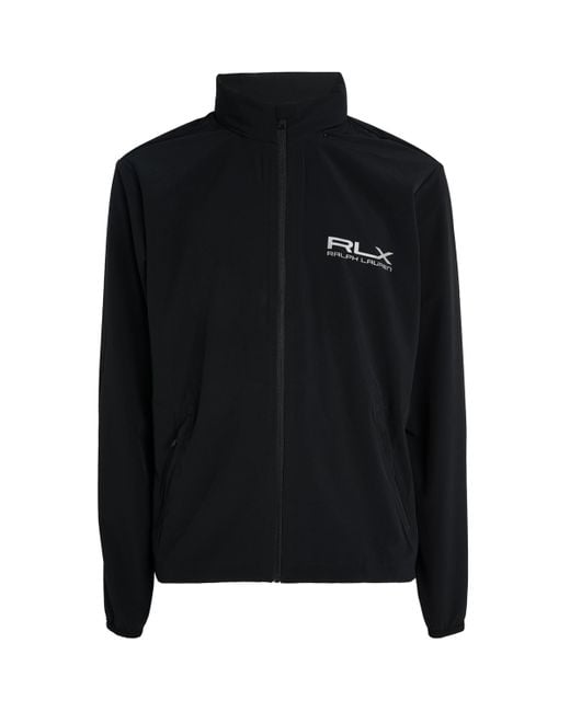 Ralph Lauren Black Performance Hooded Jacket for men