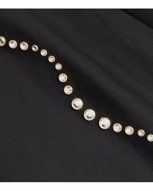 Sandro Cotton Rhinestone Maxi Skirt in Black | Lyst