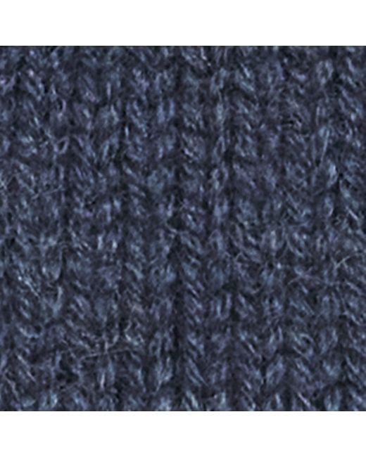 Giorgio Armani Blue Cashmere Patchwork Beanie for men