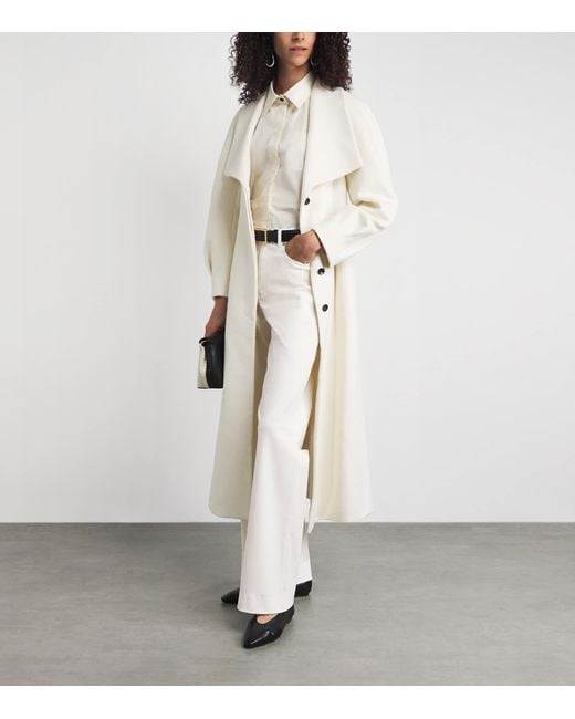 RETORI White Stretch-Cotton Gabardine Straight Trousers