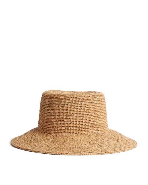 Lack of Color Brown Raffia Inca Bucket Hat