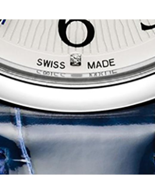 Jaeger-lecoultre Blue Medium Stainless Steel And Diamond Rendez-Vous Night & Day Watch