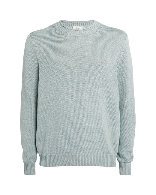 Agnona Blue Silk-cotton Sweater for men