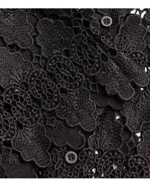 FRAME Black Lace Shirt