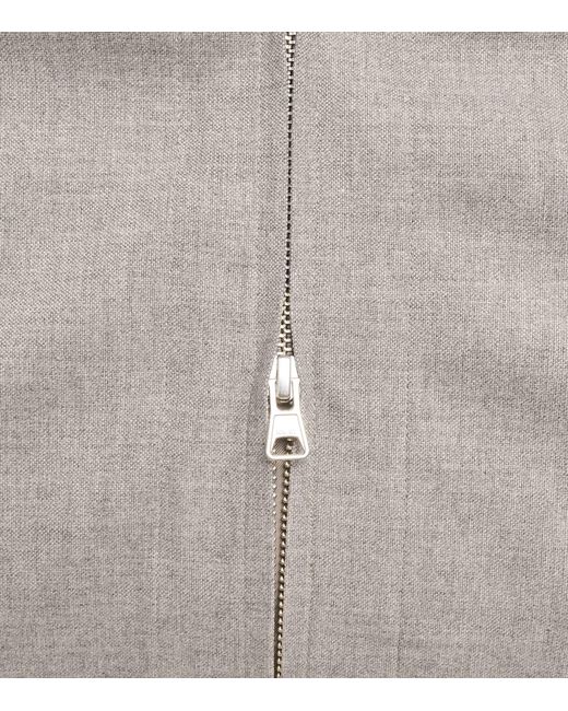 NN07 Gray Petrus Zip-Up Jacket for men