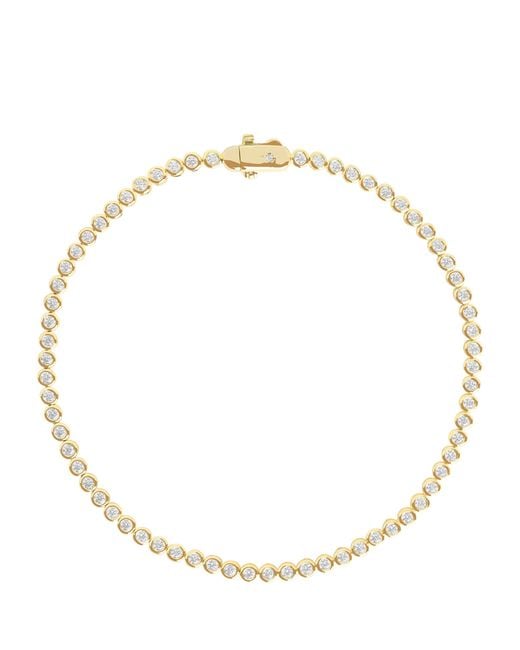 Astrid & Miyu Metallic And Diamond Tennis Bracelet