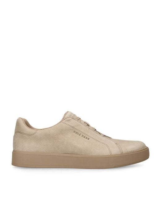 Cole Haan Brown Leather Grandprø Luxe Slip-On Sneakers for men