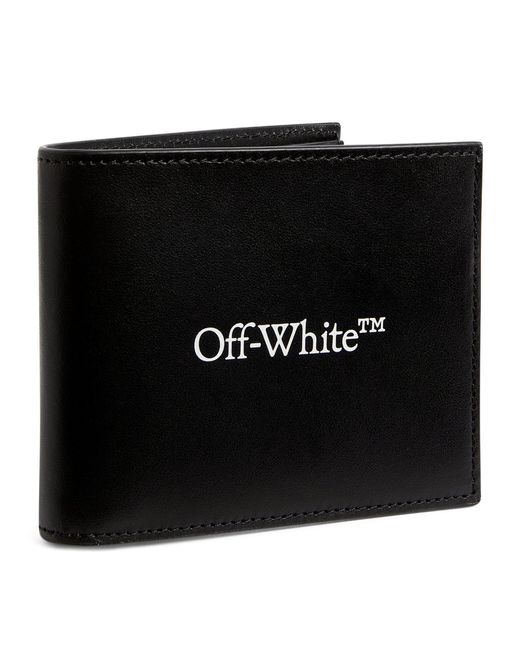Off-White c/o Virgil Abloh Black Leather Bookish Bifold Wallet for men