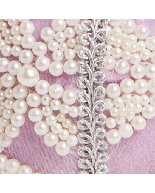 Harrods Pink Velvet Embellished Bauble