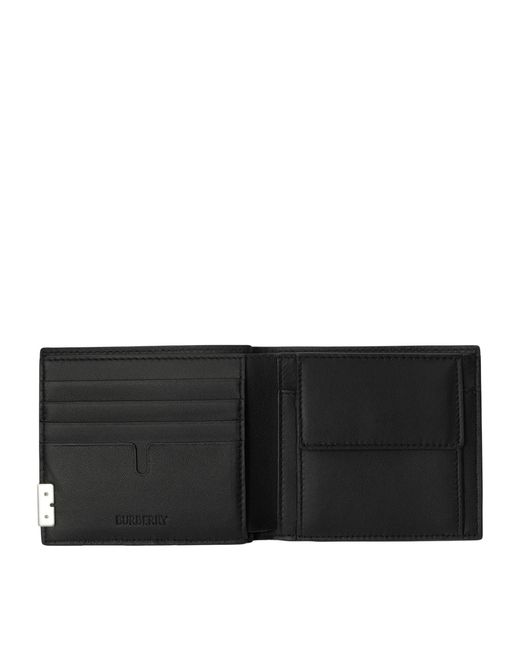 Burberry Black B-cut Bifold Wallet for men