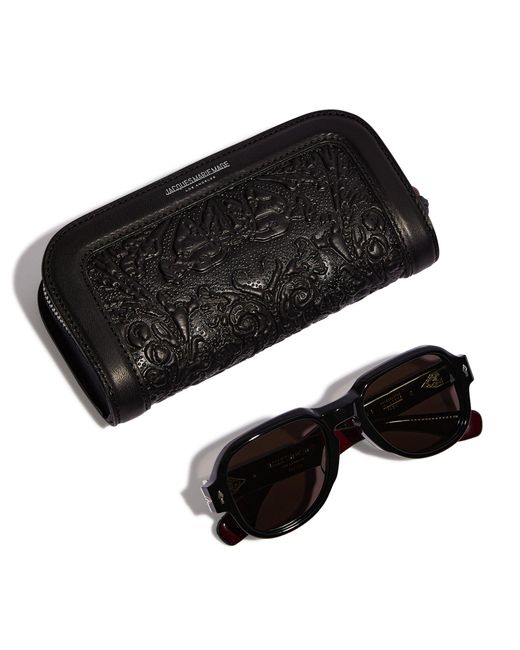 Jacques Marie Mage Black Red Cloud Sunglasses for men